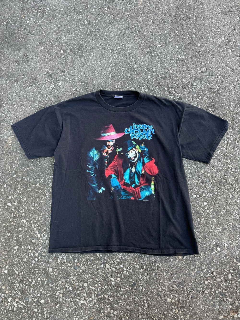 Insane Clown Posse 2000 Band Tee with Neon Illustration Big Money Hustlas